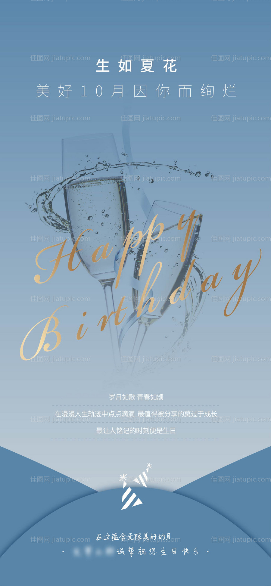 生日聚会酒会房地产移动端海报-源文件