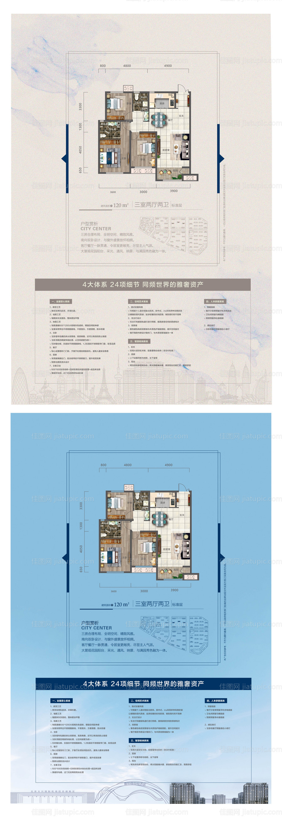 地产样板间户型解析展板-源文件